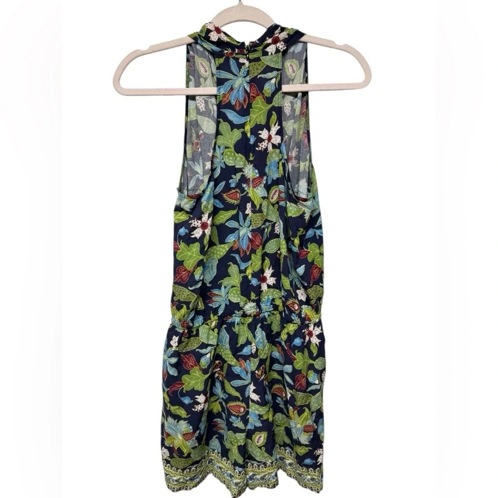 Tory Burch Wisteria Wrap Romper Swim Cover Up